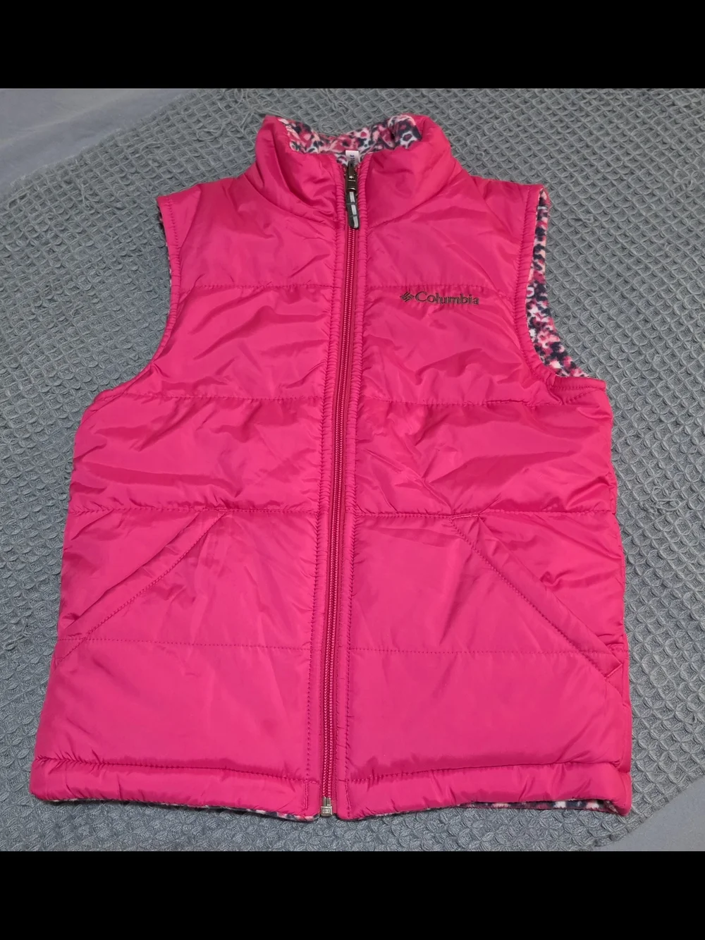 Columbia Neon Pink Quilted Puffer Vest